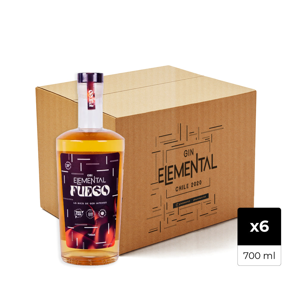 Caja de 6 botellas Gin Elemental Fuego