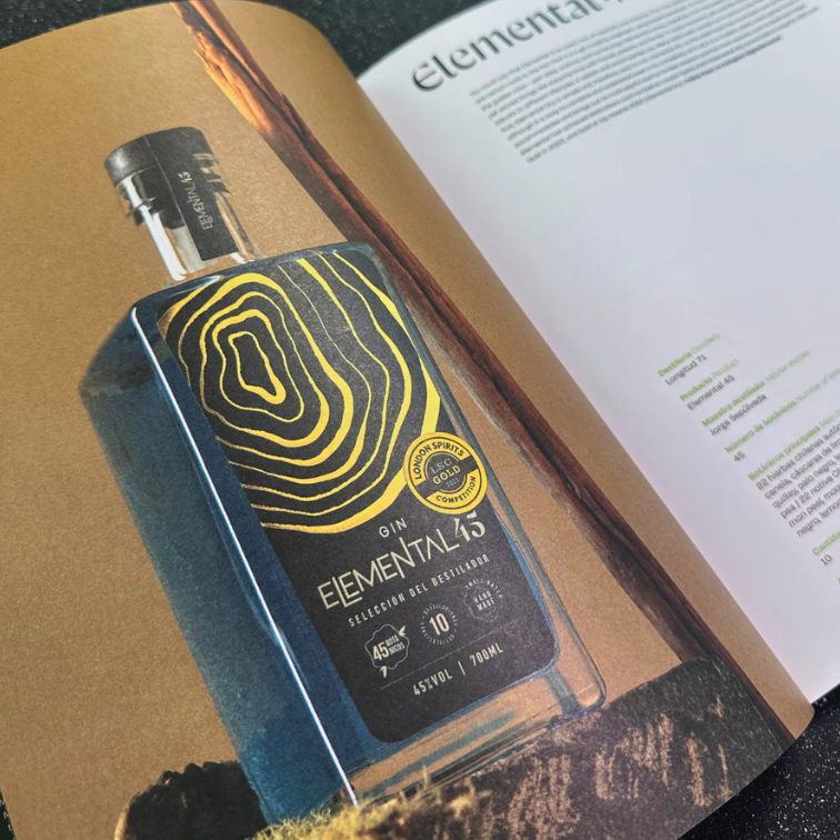 Pack Gin Chileno: Libro + Gin Elemental 45