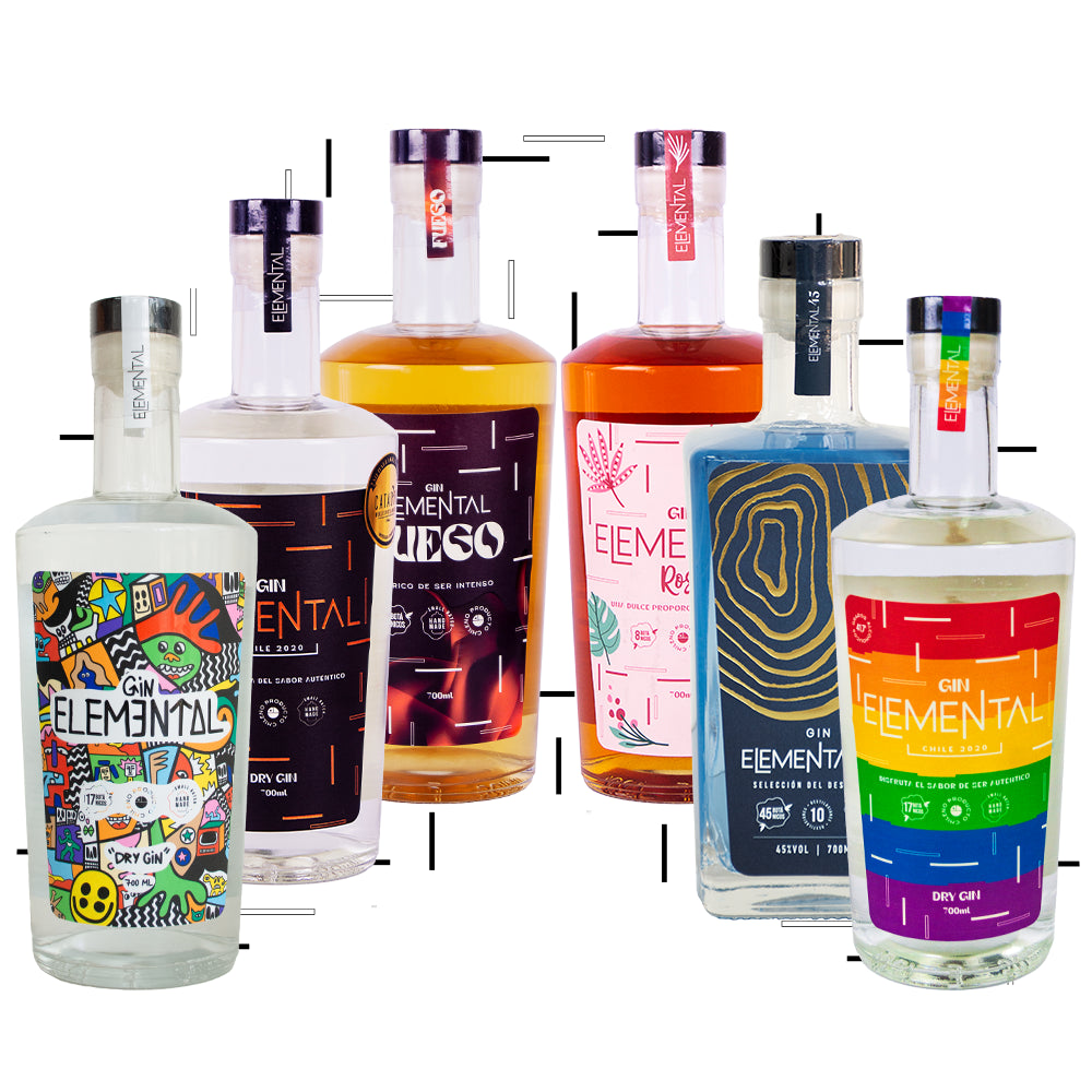 Pack Etiquetas Gin Elemental