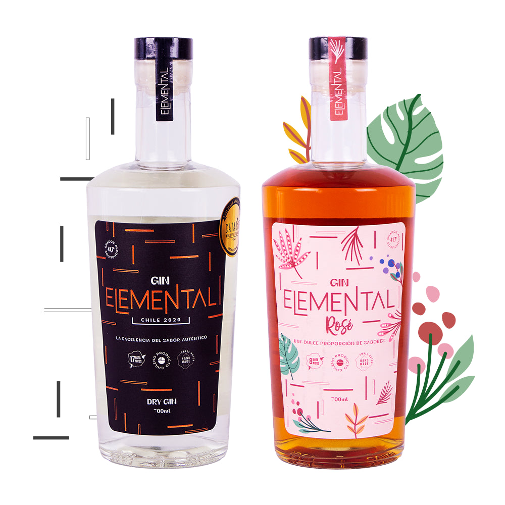 Pack Duo Gin Elemental Dry + Rosé