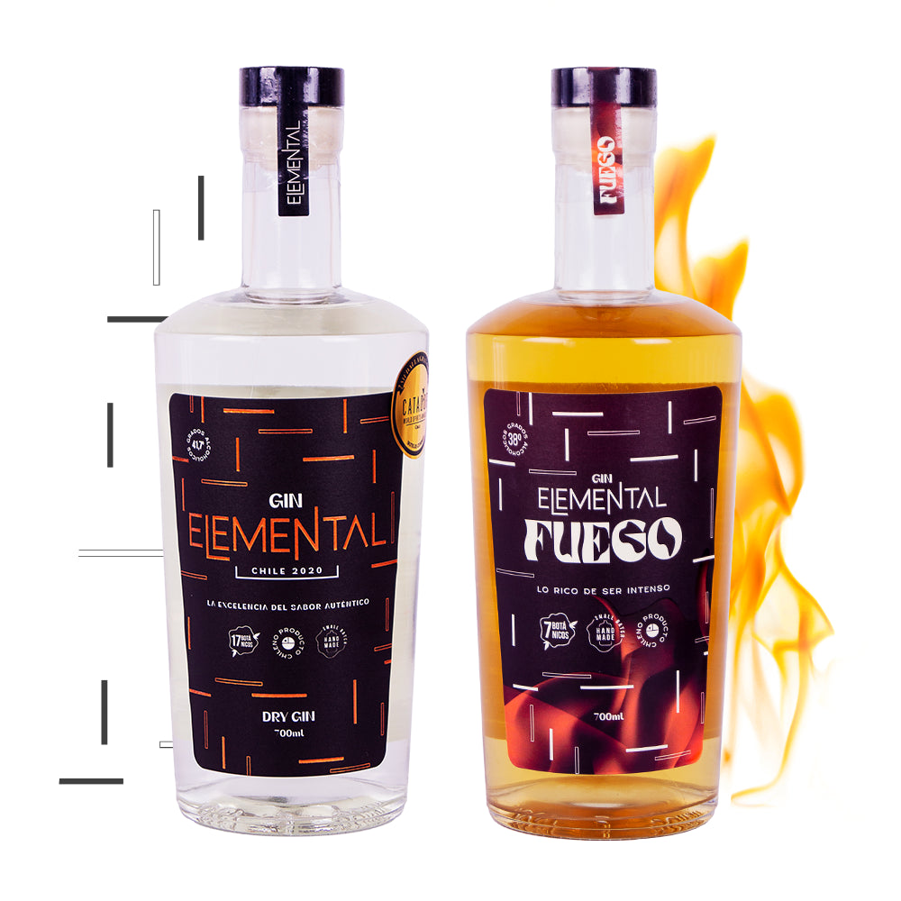 Pack Duo Gin Elemental Dry + Fuego