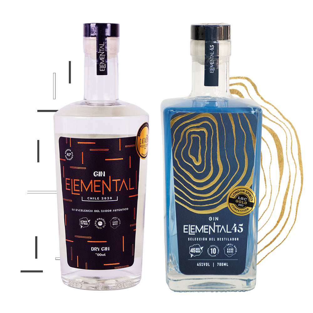 Pack Duo Gin Elemental Dry + 45