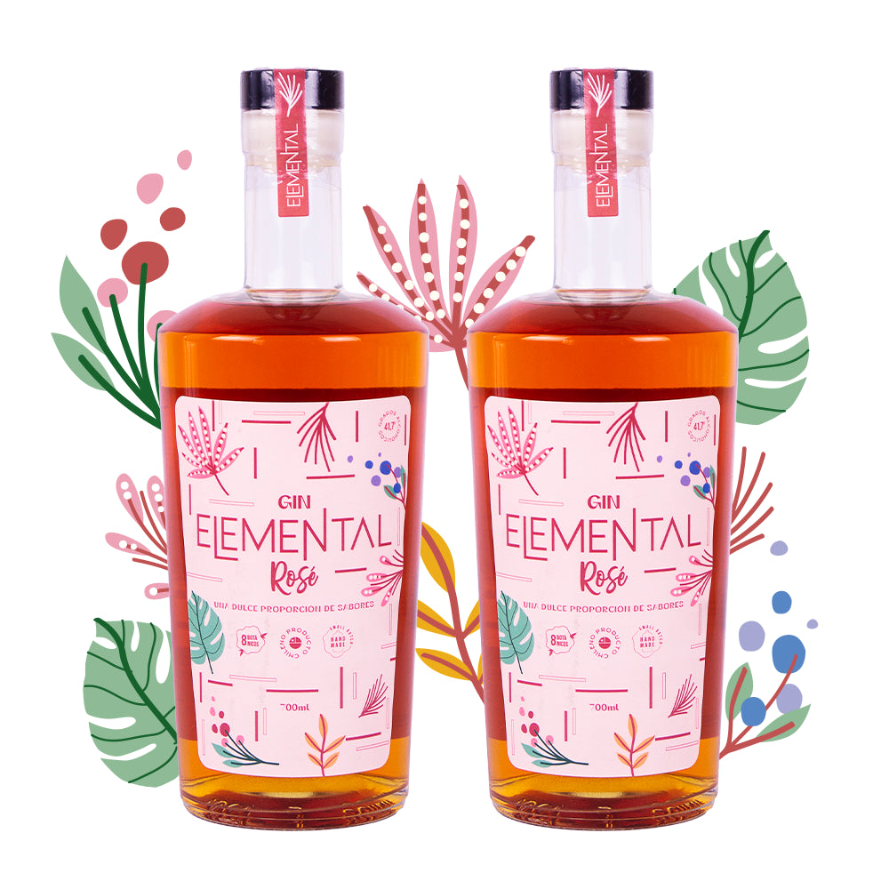 Pack Doble Gin Elemental Rosé