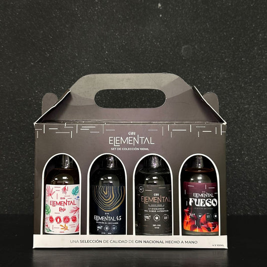 Pack Colección Gin Elemental - Caja de 4 botellas de 100 ml