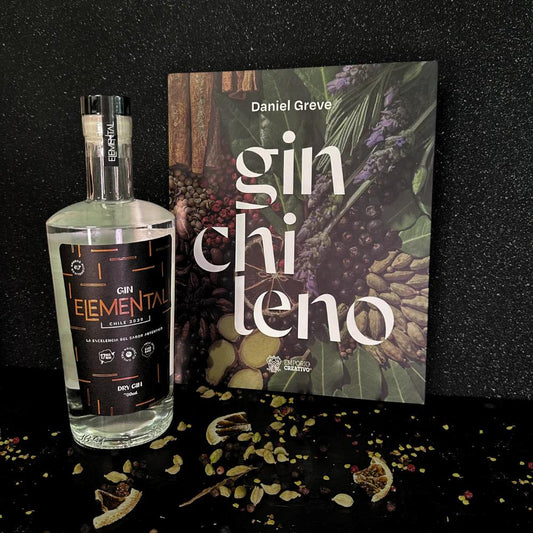 Pack Gin: Libro del Gin Chileno + Gin Elemental Dry